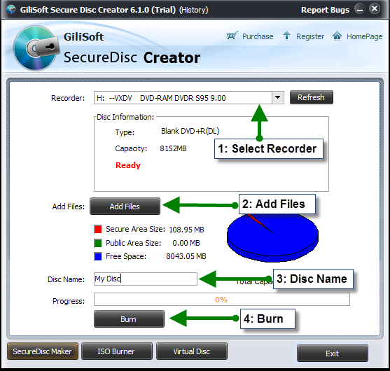 Secure Disc Creator screenshot preview
